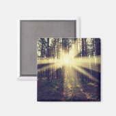 Forest Sunbeams Magneet (Voorkant / Achterkant)