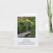 Forest Sunbeams Sympathie Hartelijk dank Kaart (Voorkant)