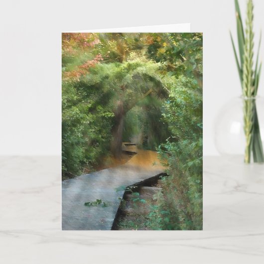 Forest Sunbeams voor sympathiekaart Kaart (Voorkant)