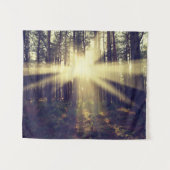 Forest Sunbeams Wandkleed (Voorkant (horizontaal))