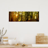 Forest Sunrise Poster (Keuken)