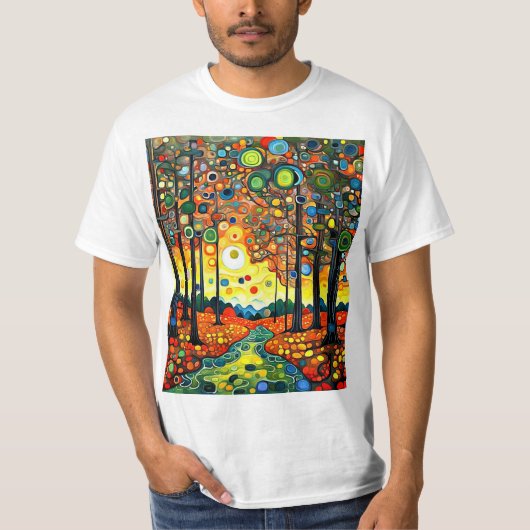 Forest Sunset 3 T-shirt (Voorkant)