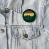 Forest Sunset Camping Custom Family Reunion Ronde Button 5,7 Cm (In situ)