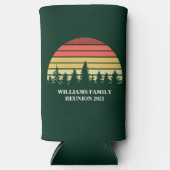 Forest Sunset Camping Custom Family Reunion Seltzer Blikjeskoeler (Voorkant)
