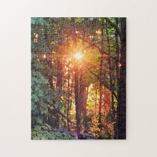 Forest Sunset Legpuzzel (Verticaal)