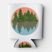 Forest Sunset Natuur Pine Trees Blikjeskoeler (Voorkant)