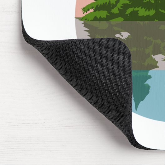 Forest Sunset Natuur Pine Trees Muismat (Hoek)