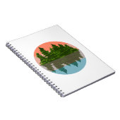 Forest Sunset Natuur Pine Trees Notitieboek (Rechterzijde)