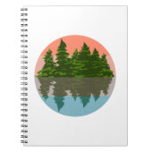 Forest Sunset Natuur Pine Trees Notitieboek (Voorkant)
