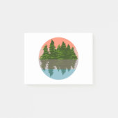 Forest Sunset Natuur Pine Trees Post-it® Notes (Voorkant)