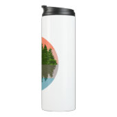 Forest Sunset Natuur Pine Trees Thermosbeker (Geroteerd rechts)