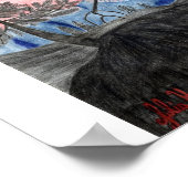 Forest Sunset Print van Julia Hanna (Hoek)