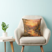 Forest Sunset Throw Pillow Cover Kussen (Stoel)