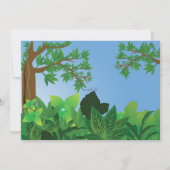 Forest T- Rex Dinosaur Invitation Kaart (Achterkant)