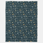 Forest tapestry 1 fleece deken (Voorkant)
