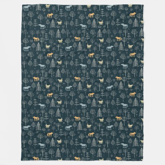 Forest tapestry 1 fleece deken (Voorkant)