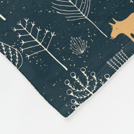Forest tapestry 1 fleece deken (Hoek)