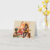 Forest Tea Party Kaart (Gele Bloem)