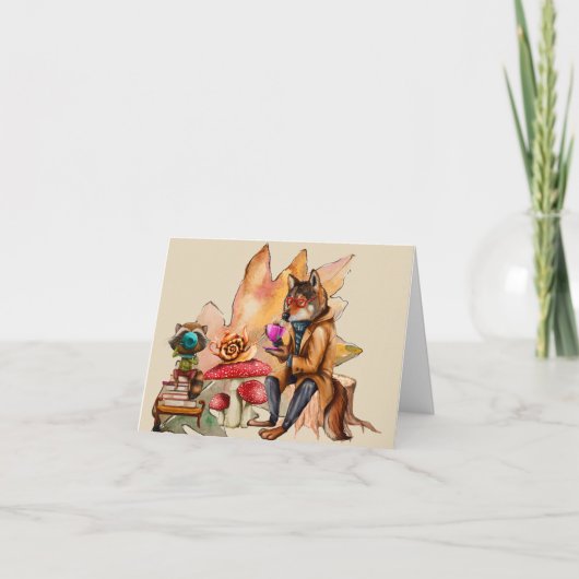 Forest Tea Party Kaart (Voorkant)