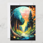 Forest Timber Wonderland Verjaardag Kaart (Achterkant)