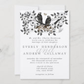 Forest Tortelduifjes Wedding Kaart (Voorkant)