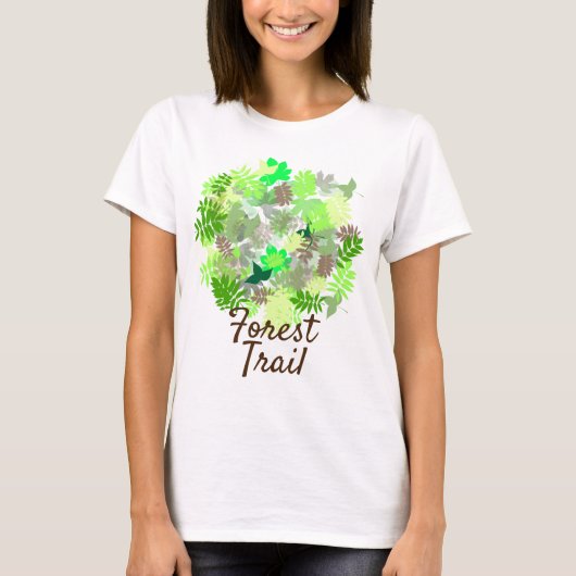 Forest Trail Bladeren T-shirt (Voorkant)