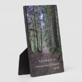 Forest Trail Foto van John Muir Quote Fotoplaat (Zijkant)