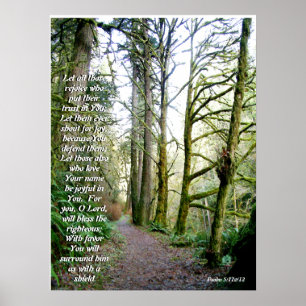 Forest Trail Isaiah 41:10 Print
