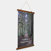 Forest Trail John Muir Quote Hangend Wandkleed (Gebogen)