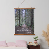 Forest Trail John Muir Quote Hangend Wandkleed (Slaapkamer)
