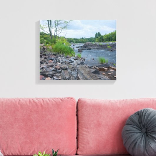Forest Trail Through Jay Cooke Park Canvas Afdruk (Insitu (Woonkamer))