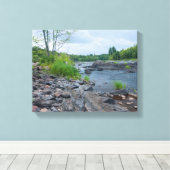 Forest Trail Through Jay Cooke Park Canvas Afdruk (Insitu (Houten vloer))