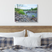 Forest Trail Through Jay Cooke Park Canvas Afdruk (Insitu (Slaapkamer))