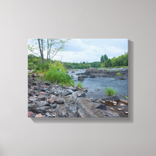 Forest Trail Through Jay Cooke Park Canvas Afdruk (Voorkant)