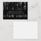 Forest Tree Silhouette - Hartelijk dank - Kaart Notitiekaartje (Voorkant / Achterkant)