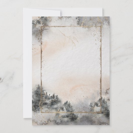 Forest Tree String Lights Kaart (Achterkant)