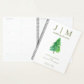 Forest Tree Waterverf Eenvoudige dag bruiloft Planner (Display)