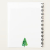 Forest Tree Waterverf Eenvoudige dag bruiloft Planner (Achterkant)