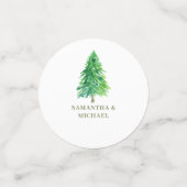 Forest Tree Waterverf Flower Favoriete bruiloft Confetti (Kleine voorkant)