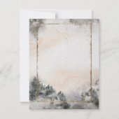 Forest Tree Woodland repetitie diner Kaart (Achterkant)