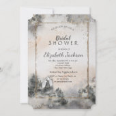 Forest Tree Woodland Wijnglas Vrijgezellenfeest Kaart (Voorkant)