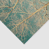 Forest Trees Blauwgroen Sky Winter Woodland Tissuepapier (Detail)