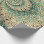 Forest Trees Green Brown Winter Woodland Cadeaupapier (Hoek)