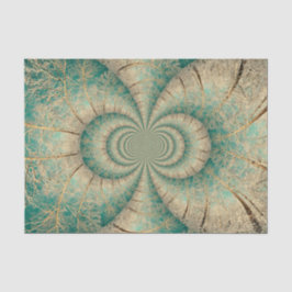 Forest Trees Green Brown Winter Woodland Tissuepapier