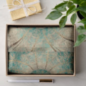 Forest Trees Green Brown Winter Woodland Tissuepapier (Geschenk)