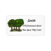 Forest Trees Return Address Label (Voorkant)