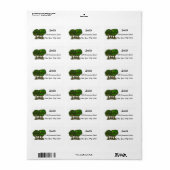 Forest Trees Return Address Label (Full Sheet)