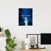 Forest UFO Close Encounter Poster (Thuiskantoor)