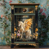 Forest Unicorn Golden Wings Woodland Upcycling Tissuepapier