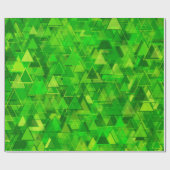 "Forest" van het groene driehoekspatroon Cadeaupapier (Vlak)